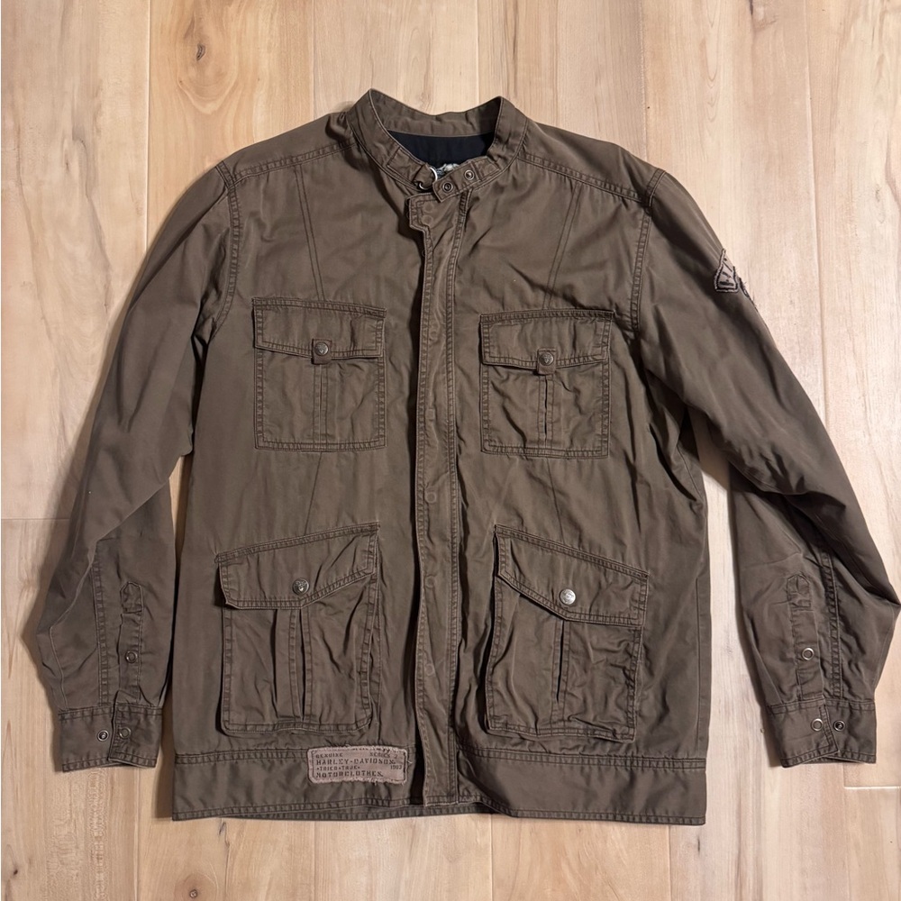 Harley Davidson Military Cargo Jacket Size Medium